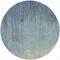 Homeroots 8 ft. Round Navy & Light Blue Abstract Area Rug 385288 - alternate 2